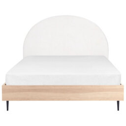 Beliani Bed Fabric Millay 160 X 200 Cm (Eu King Size) Off-White - thumbnail 4
