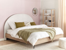 Beliani Bed Fabric Millay 160 X 200 Cm (Eu King Size) Off-White - thumbnail 2