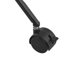 Wyld And Coco Kitchen Trolley Black Metal 56Cm With Removable Light Wood Top And Castors - Industrial Rustic Modern Style - thumbnail 7