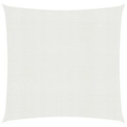 Berkfield Sunshade Sail 160 G/m2 White 3X3 M Hdpe - thumbnail 1