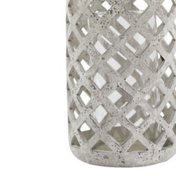 Large  Grey  Stone  Effect  Hurricane  Lantern - thumbnail 4