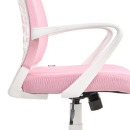 Beliani Office Chair Bonny Pink - thumbnail 8