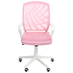 Beliani Office Chair Bonny Pink - thumbnail 5