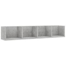 Berkfield Cd Wall Shelf Concrete Grey 100X18X18 Cm Engineered Wood - thumbnail 2