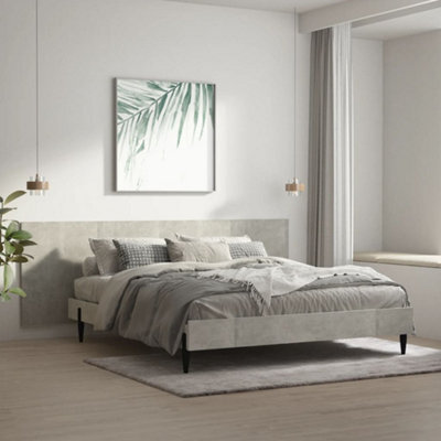 Berkfield Wall Headboard Concrete Grey 240X1.5X80 Cm Engineered Wood - image 1