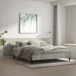 Berkfield Wall Headboard Concrete Grey 240X1.5X80 Cm Engineered Wood - thumbnail 1