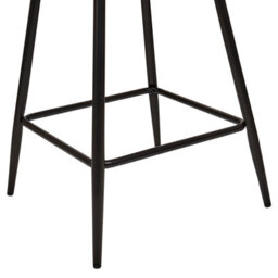 Beliani Set Of 2 Bar Chairs Sanilac Velvet Taupe - thumbnail 8