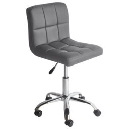 Beliani Industrial Desk Chair Marion Light Grey - thumbnail 1