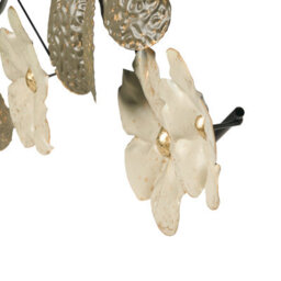 Beliani Wall Decor Flower Lanthanum Metal 52 Cm Beige - thumbnail 5