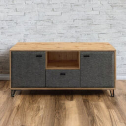 Heze Furniture Grace 2 Door Loft Style Tv Unit With Drawer - thumbnail 5