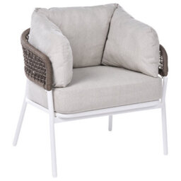 Beliani Garden Sofa Set 7 Seater Robella With Tables Beige - thumbnail 8