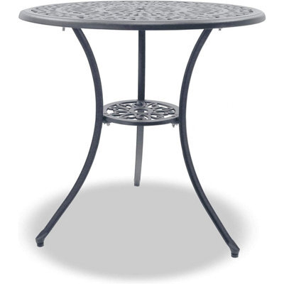 Homeology Positano Grey Garden And Patio Cast Aluminium Bistro Table - image 1
