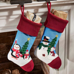 Dibor Skip And Rolo Children's Penguin Xmas Gift Decoration Christmas Stocking For Kids - thumbnail 4