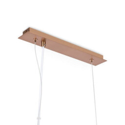 Luminosa Lighting Luminosa Erich Modern Bar Pendant Ceiling Light Gold 5Xe14 White Shade - thumbnail 3
