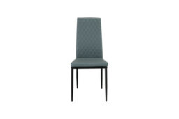 Outdoor Living (NW) Ltd Emily Leather Comfort Dining Chairs - Grey - Set Of 4 - thumbnail 7