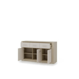 Arte Arti 09 Sideboard Cabinet 160Cm - Sand Beige  & Oak Barista, Modern Storage For Contemporary Living - thumbnail 2