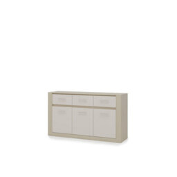 Arte Arti 09 Sideboard Cabinet 160Cm - Sand Beige  & Oak Barista, Modern Storage For Contemporary Living - thumbnail 4