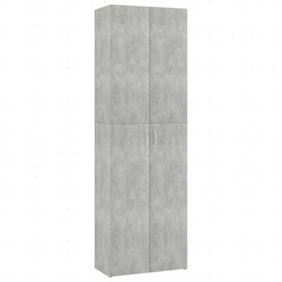 Berkfield Elegant Office Cabinet Concrete Grey 60X32X190 Cm Engineered Wood - image 1