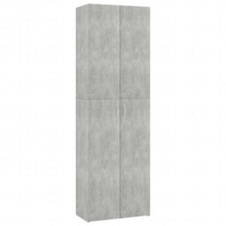 Berkfield Elegant Office Cabinet Concrete Grey 60X32X190 Cm Engineered Wood - thumbnail 1