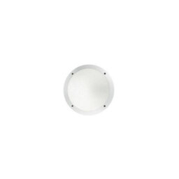 Ideal Lux Luminosa Lucia Led 1 Light Diffuser Outdoor Flush Ceiling / Wall Light White Ip66, E27