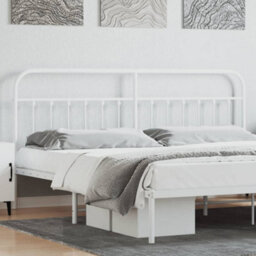 Berkfield Metal Headboard White 193 Cm - thumbnail 1