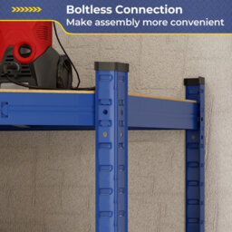 Costway 4-Tier Corner Metal Shelving Unit Adjustable Garage Storage Utility Rack 720Kg - thumbnail 5