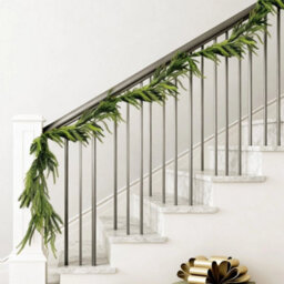 9Ft Artificial Christmas Decor Real Touch Winter Pine Garland Greenery Garland - thumbnail 5
