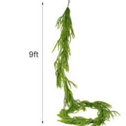 9Ft Artificial Christmas Decor Real Touch Winter Pine Garland Greenery Garland - thumbnail 2