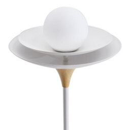 Living And Home 162Cm H G9 Blub White Metal Floor Lamp Floor Light With Foot Switch - thumbnail 3