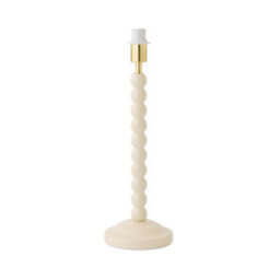 Valuelights Bobbin Cream Wooden Bobble Table Lamp Base - thumbnail 6