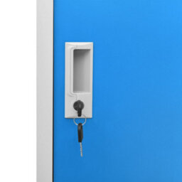 Vidaxl Locker Cabinet Light Grey And Blue 90X45X92.5 Cm Steel - thumbnail 6