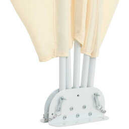 Berkfield Collapsible Terrace Side Awning Cream 400X200 Cm - thumbnail 7