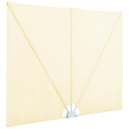 Berkfield Collapsible Terrace Side Awning Cream 400X200 Cm - thumbnail 5
