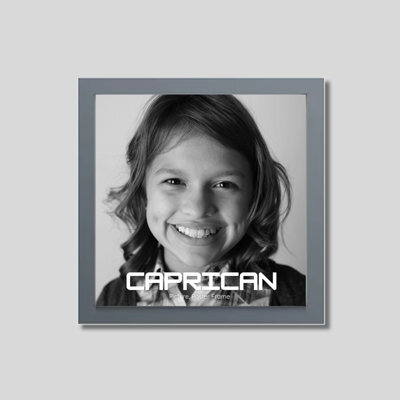 Grey Picture Frame Photo Frame Perspex Sheet For Wall Or Table, Landscape Portrait Orientation 10.2 X 10.2 Cm (4 X 4 Inch) - image 1