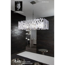 Luminosa Lighting Luminosa Tokio Floor Lamp 4 Light G9, Gloss White/polished Chrome - thumbnail 9