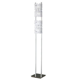 Luminosa Lighting Luminosa Tokio Floor Lamp 4 Light G9, Gloss White/polished Chrome