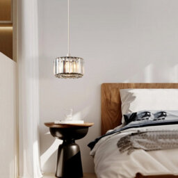 Harper Living Easy Fit Pendant Shade, Matt Black Ceiling Light Shade With Diameter 23Cm - Modern Lampshade - thumbnail 6
