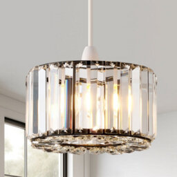 Harper Living Easy Fit Pendant Shade, Matt Black Ceiling Light Shade With Diameter 23Cm - Modern Lampshade - thumbnail 2