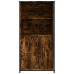 Berkfield Highboard Smoked Oak 62X36X121.5 Cm Engineered Wood - thumbnail 5