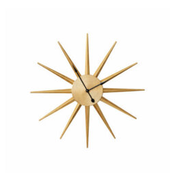 Melody Maison Gold Metal Starburst Detail Wall Clock - 60Cm X 60Cm - thumbnail 8