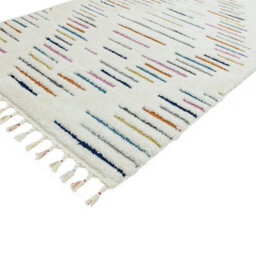 Striped Kilim Modern Moroccan Easy To Clean Rug For Dining Room-200Cm X 290Cm - thumbnail 3