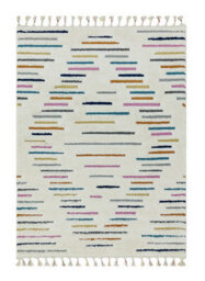 Striped Kilim Modern Moroccan Easy To Clean Rug For Dining Room-200Cm X 290Cm - thumbnail 1