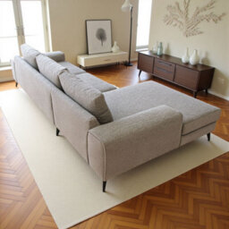 Abakus Direct Venice Corner Sofa In Light Grey Right Facing With Deep Seats And Extra-Wide Padded Arms - thumbnail 9