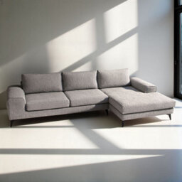 Abakus Direct Venice Corner Sofa In Light Grey Right Facing With Deep Seats And Extra-Wide Padded Arms - thumbnail 4
