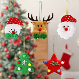 60 Led Pre-Lit Birch Twig Tree With Birds & 10 Piece Christmas Pendant Set - thumbnail 3
