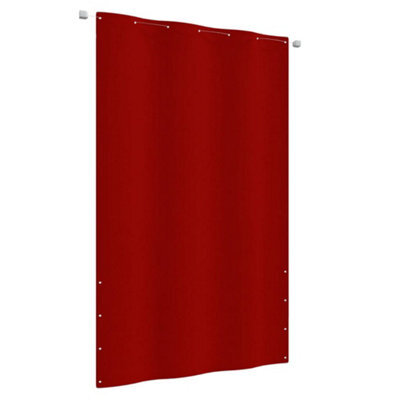 Berkfield Balcony Screen Red 140X240 Cm Oxford Fabric - image 1