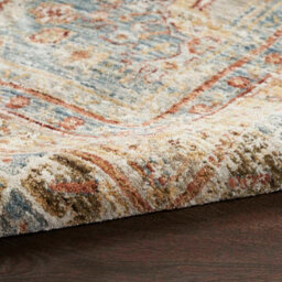 Blue Traditional Luxurious Persian Bordered Geometric Rug For Living Room And Bedroom-239Cm X 315Cm - thumbnail 6