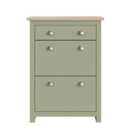 Gfw Lancaster 2 Door 1 Drawer Shoe Cabinet Sage Green - thumbnail 2