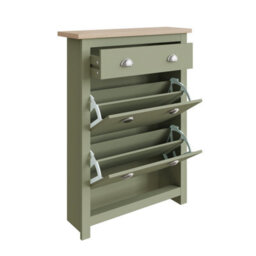 Gfw Lancaster 2 Door 1 Drawer Shoe Cabinet Sage Green - thumbnail 4