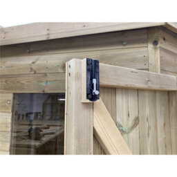 Marlborough - 7 X 7 Corner Pressure Treated Wooden Workshop / Garden Shed + Windows + Lock (7' X 7' / 7Ft X 7Ft) (7X7) - thumbnail 9